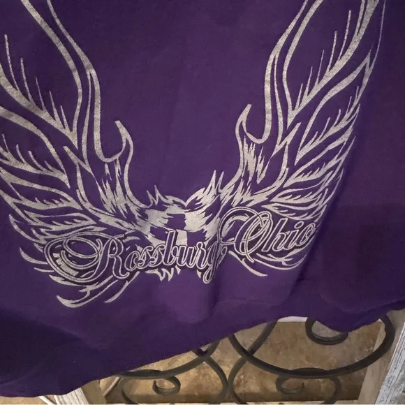 Eldora‎ Speedway Rossburg Ohio Purple Hoodie Gildan Heavy Blend 2XL - Picture 5 of 10